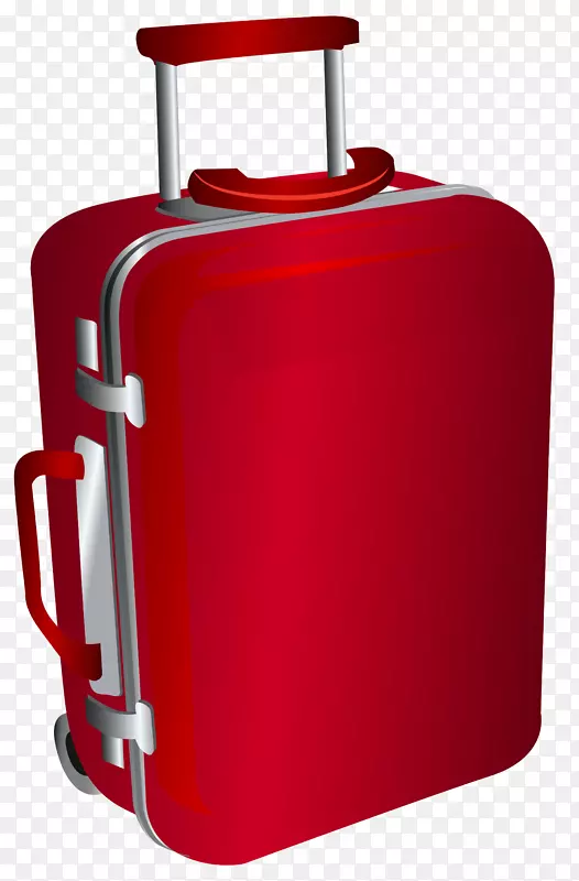 旅行袋手提箱-红色手推车旅行袋