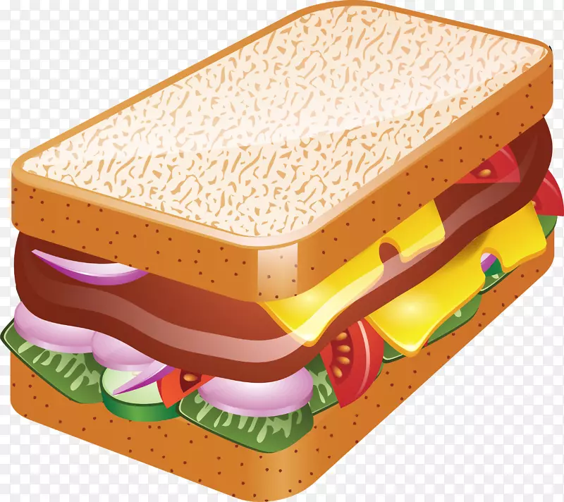 汉堡潜水艇三明治剪贴画-三明治PNG图像