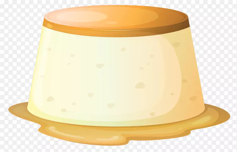 明胶甜品结婚蛋糕白糖海绵蛋糕-焦糖奶油PNG剪贴画