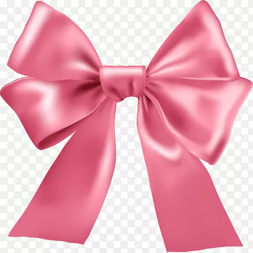 粉红色缎带-蝴蝶结