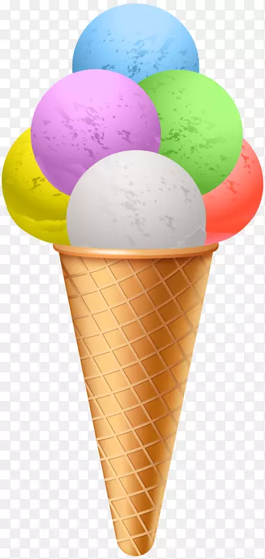 冰淇淋锥冰淇淋透明PNG剪贴画图片