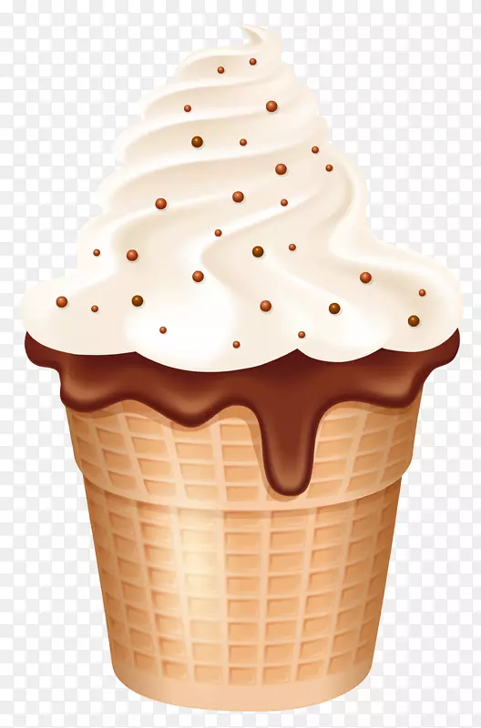 冰淇淋筒圣代巧克力冰淇淋-冰淇淋杯心形图