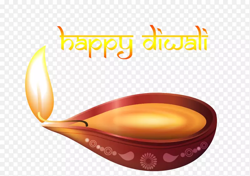 Diwali diya剪贴画-美丽快乐的排灯节蜡烛PNG图像