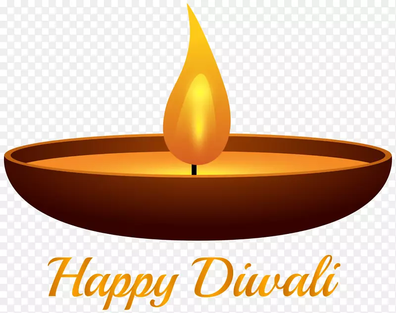 Diwali diya剪贴画-快乐排灯节蜡烛PNG剪贴画图片