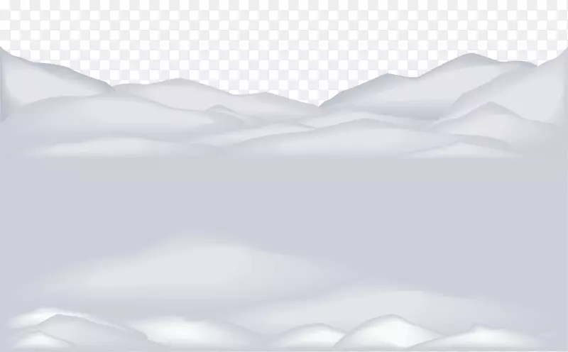 黑白产品纺织品.雪罩透明PNG剪贴画
