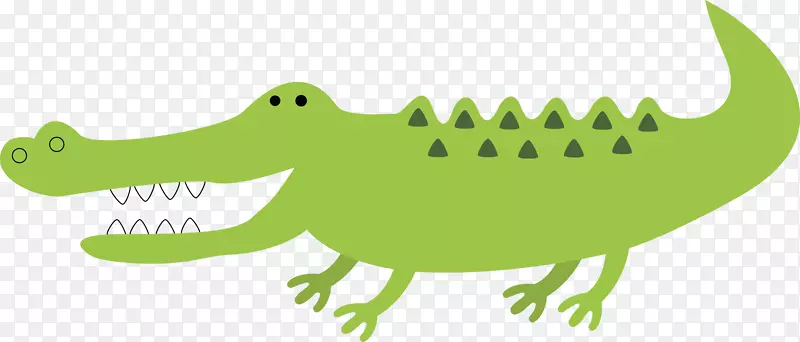 鳄鱼绿色下巴绿色鳄鱼