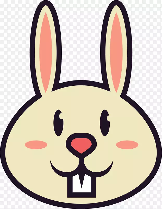 复活节兔子国内兔欧洲兔夹艺术卡通兔图标