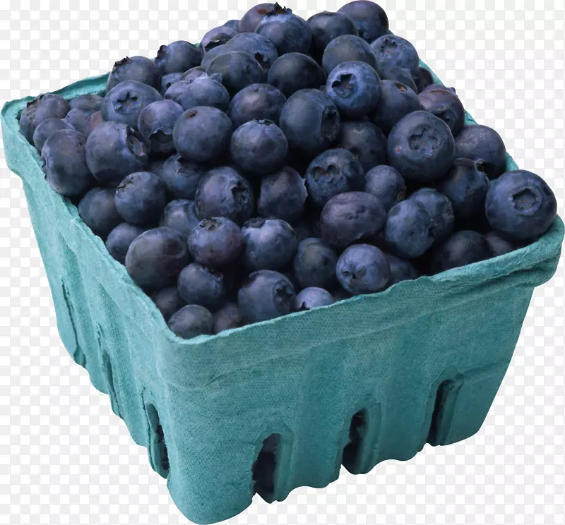 蓝莓果汁松饼水果沙拉-蓝莓PNG