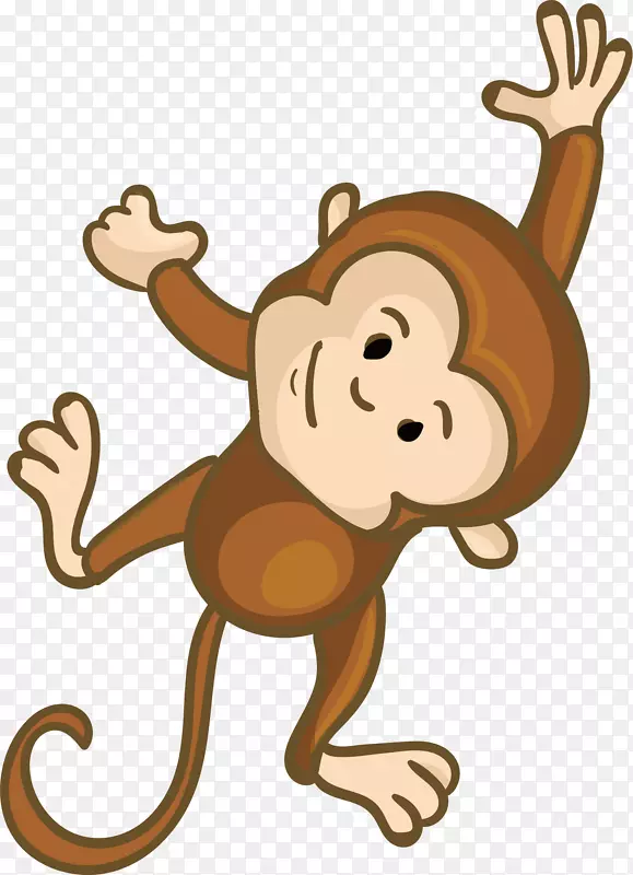 猴子剪贴画-可爱的猴子