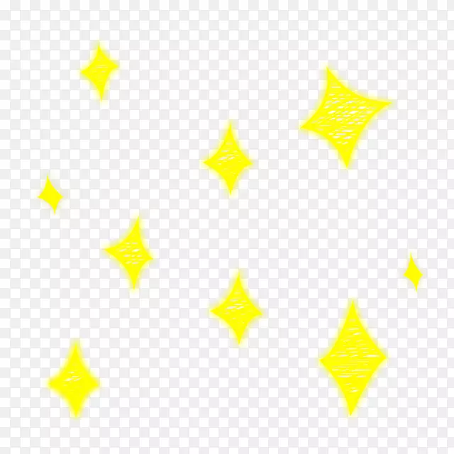 直线点角黄色图案闪烁的恒星