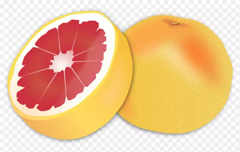柚子橙夹艺术-柚子PNG