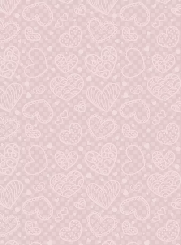 粉红色头巾图案-美丽的心形背景纹理
