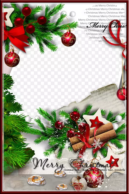 圣诞贺卡新年-圣诞背景框
