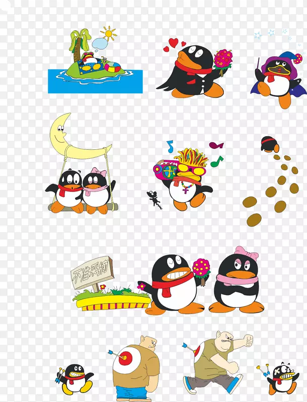 企鹅腾讯QQ图标-QQ