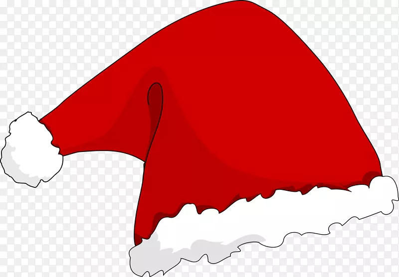 圣诞老人帽夹艺术-红色圣诞帽