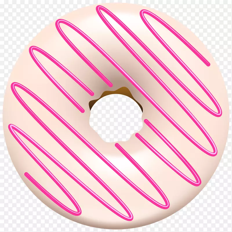 甜甜圈马卡龙画.白色甜甜圈PNG透明剪贴画图像