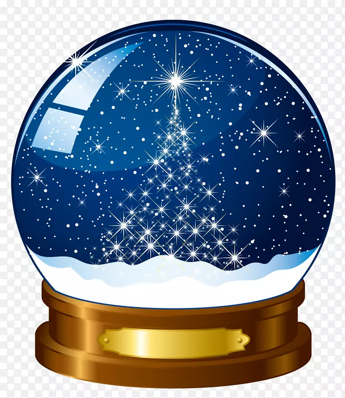 雪球摄影圣诞免费蓝色水晶球拉料