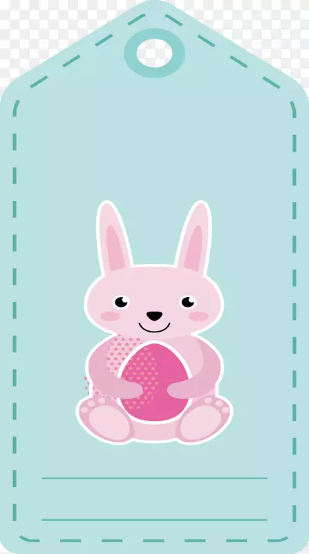 兔子复活节兔子插图-创意兔标志