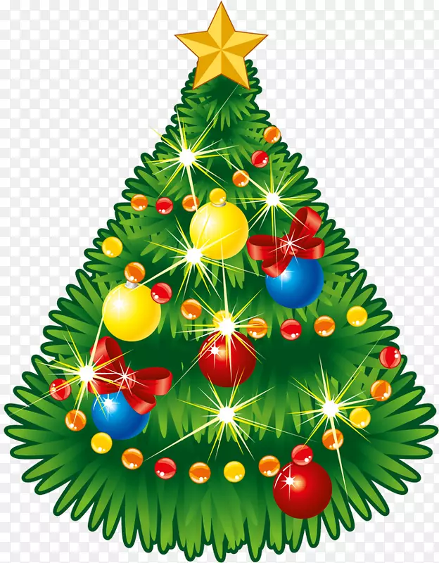 伯利恒圣诞树之星-顶部剪贴画-透明圣诞树
