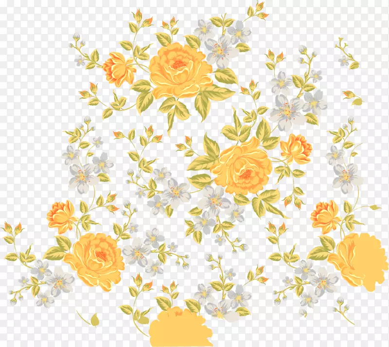 花卉设计-精美花纹边框设计免费下载