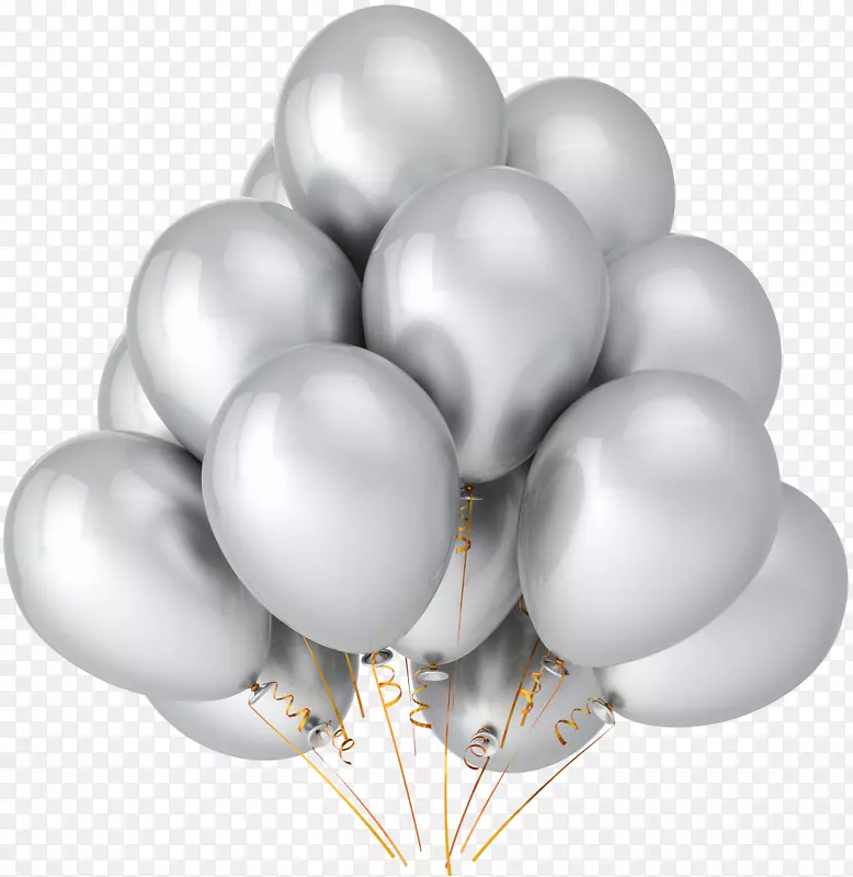 气球派对金属色生日银制透明银气球悬崖峭壁