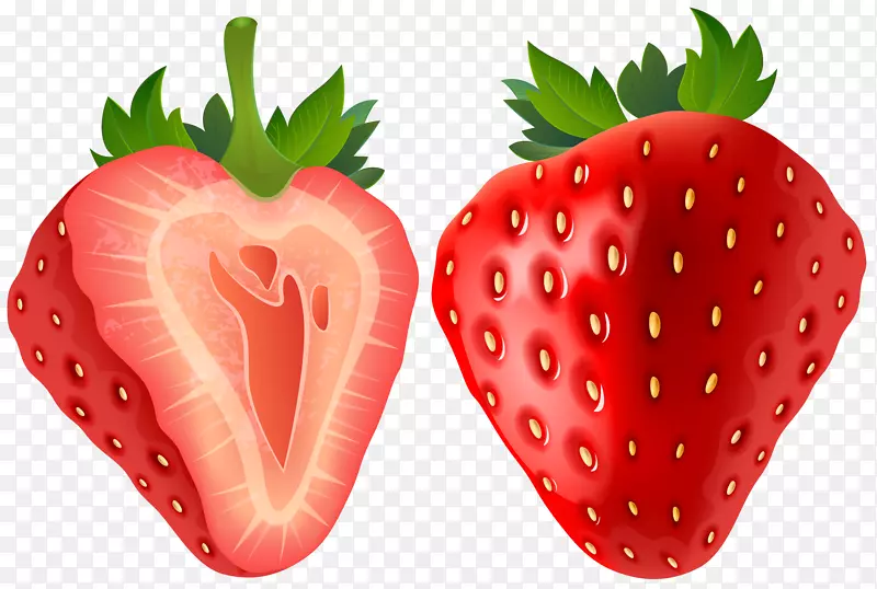 果汁奶昔，软饮料草莓-草莓透明PNG剪贴画