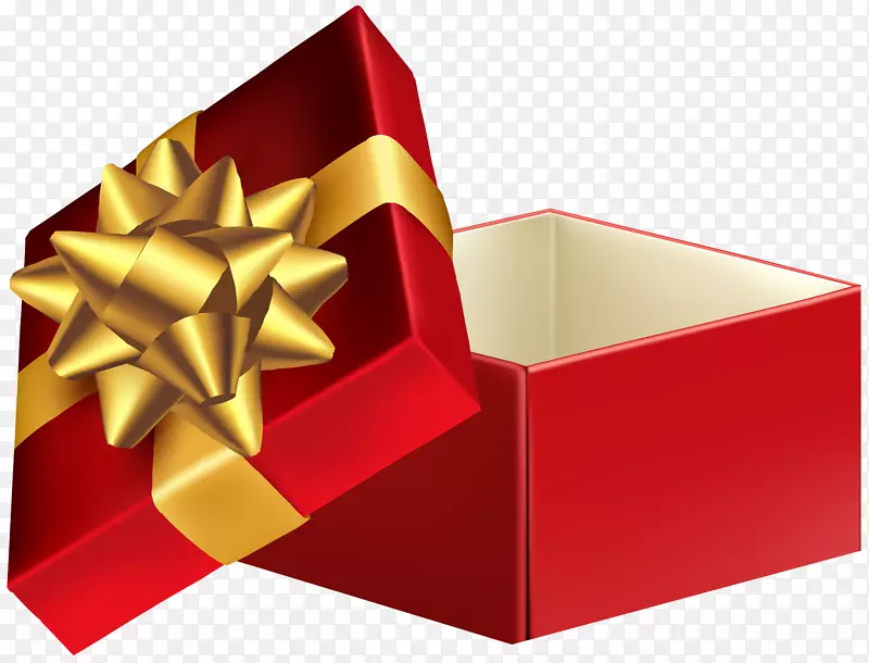礼品盒剪贴画-打开礼盒透明PNG剪贴画