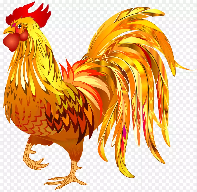 农历新年鸡年壁纸-公鸡透明剪贴画PNG形象