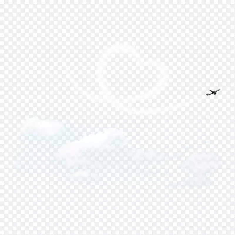 飞机图标-飞机和飞机云