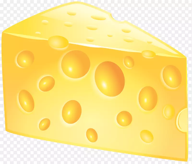 Gruyère奶酪黄色矩形设计-奶酪PNG剪贴画图像