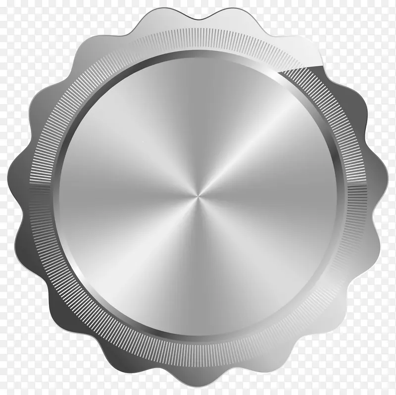 银夹艺术-银印徽章PNG透明剪贴画图像