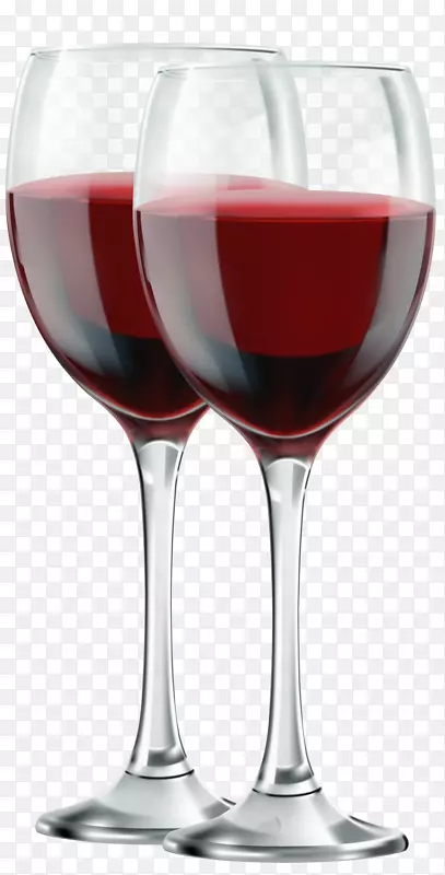 红葡萄酒赤霞珠香槟-两杯红酒夹艺术形象