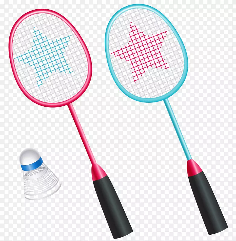 羽毛球球拍羽毛球图标-带有羽毛球PNG剪贴器的羽毛球拍