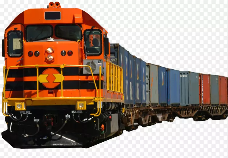 铁路运输客车铁路货运列车货物PNG