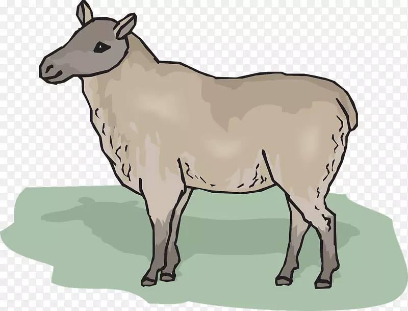 羊剪艺术-草地上的羊