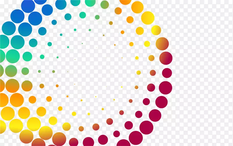圆点化学元素周期表圆点点画彩色圆点