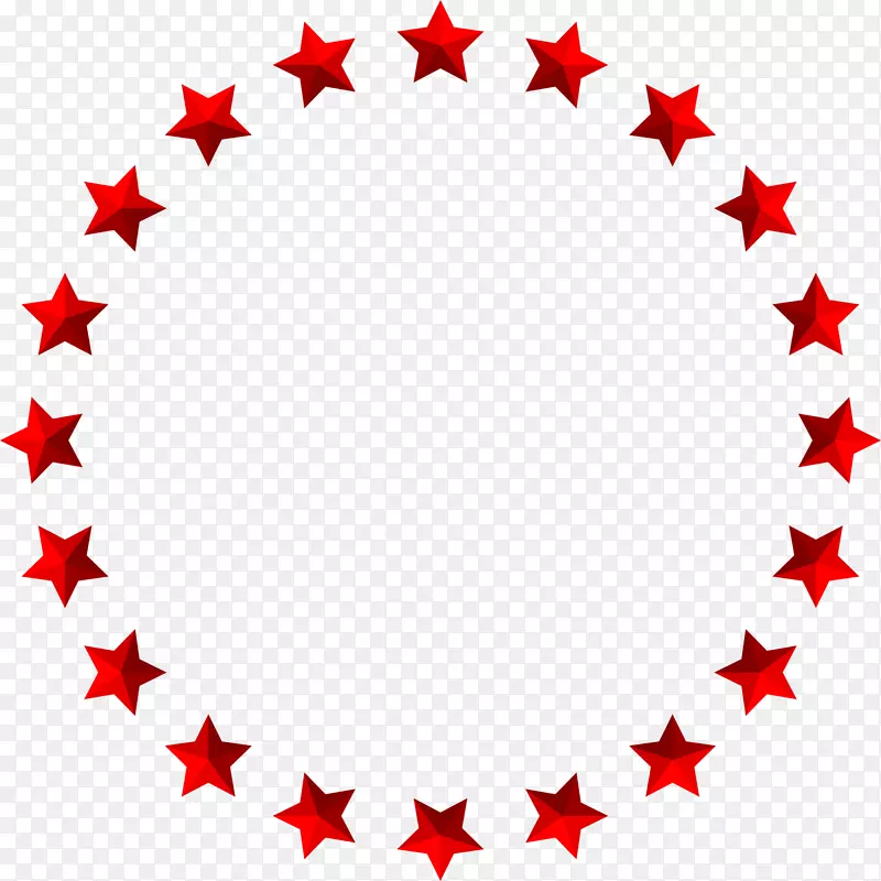 摄影圈-红色简化恒星圈
