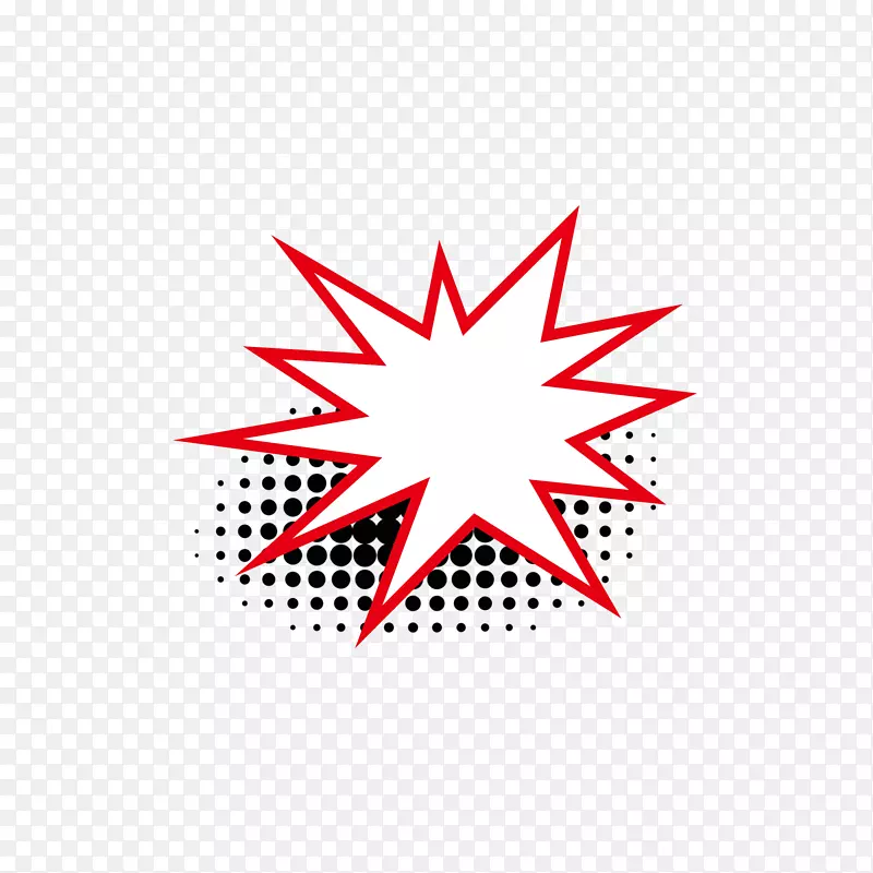 红树星型-红色爆炸图标