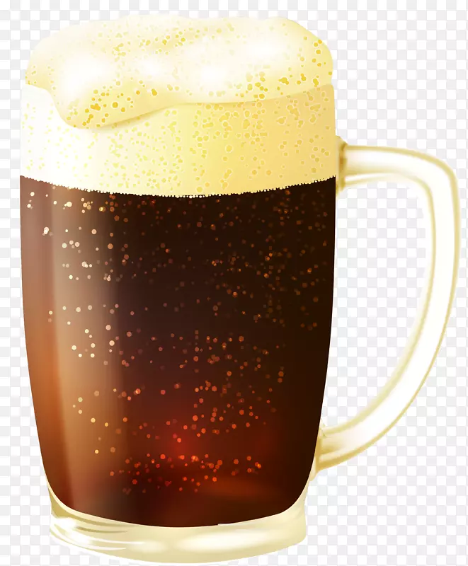 啤酒鸡尾酒棕色麦芽啤酒.深色啤酒杯