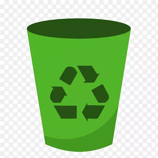 回收箱回收符号绿色垃圾箱回收PNG