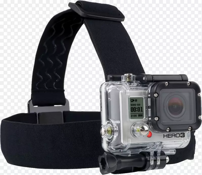 GoPro Hero2相机背带-带头带PNG的GoPro相机