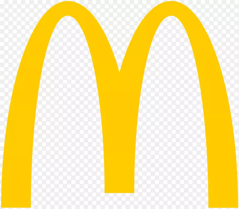 黄色字体角-麦当劳标志PNG