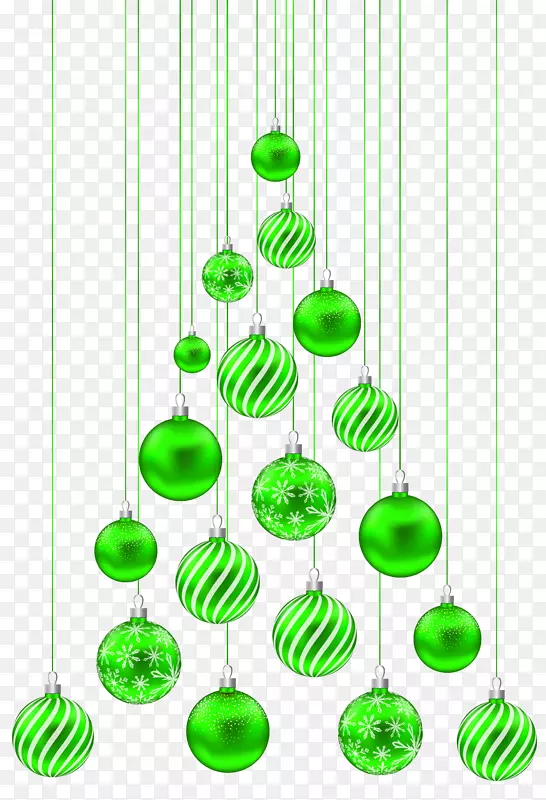 圣诞节剪贴画-圣诞树透明PNG剪贴画图片