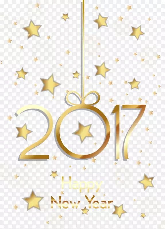 新年-新年快乐星海报