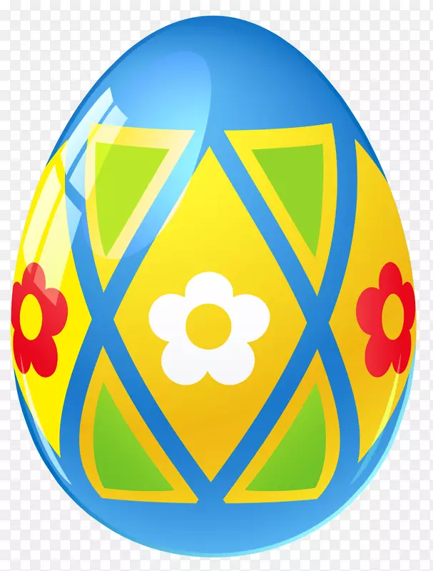 复活节兔子彩蛋-蓝色复活节彩蛋附图