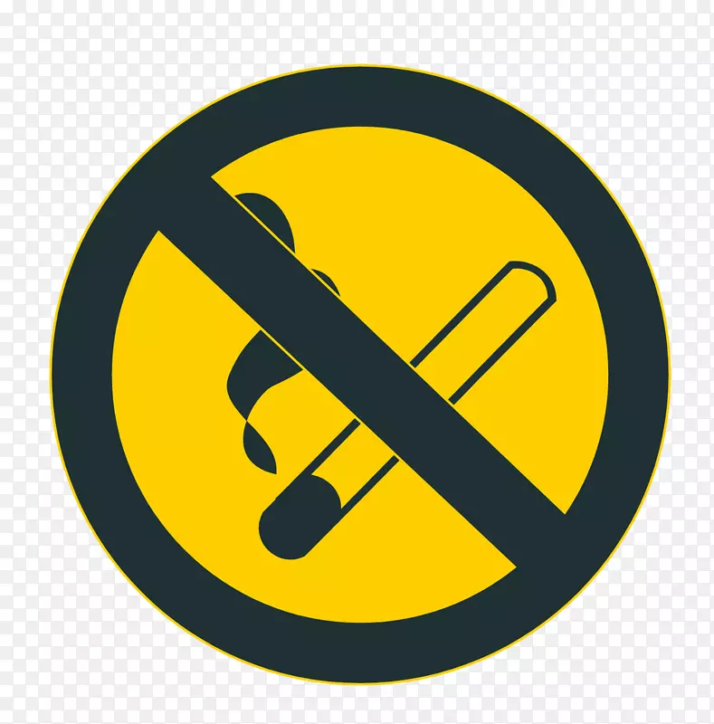无标志安全剪贴画禁止吸烟标志