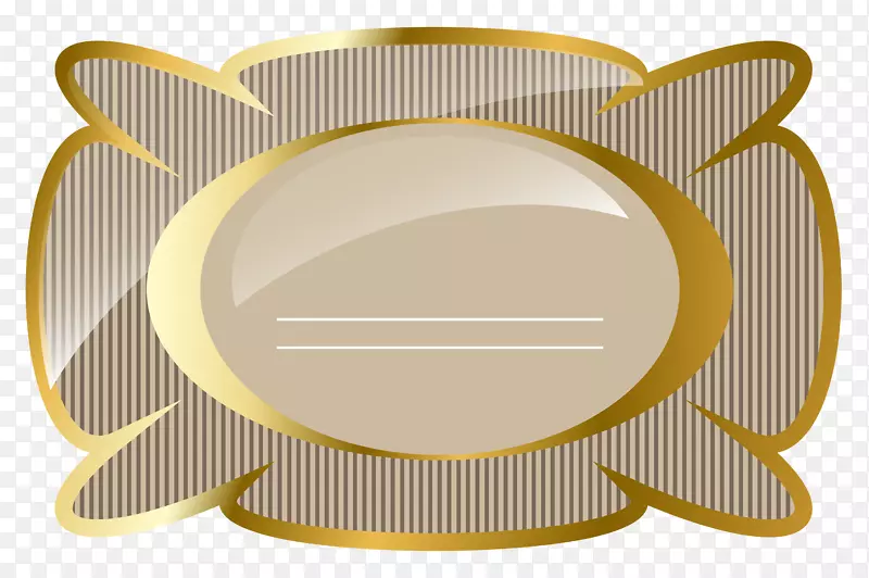 黄金剪贴画-奶油金奢侈品牌PNG剪贴画