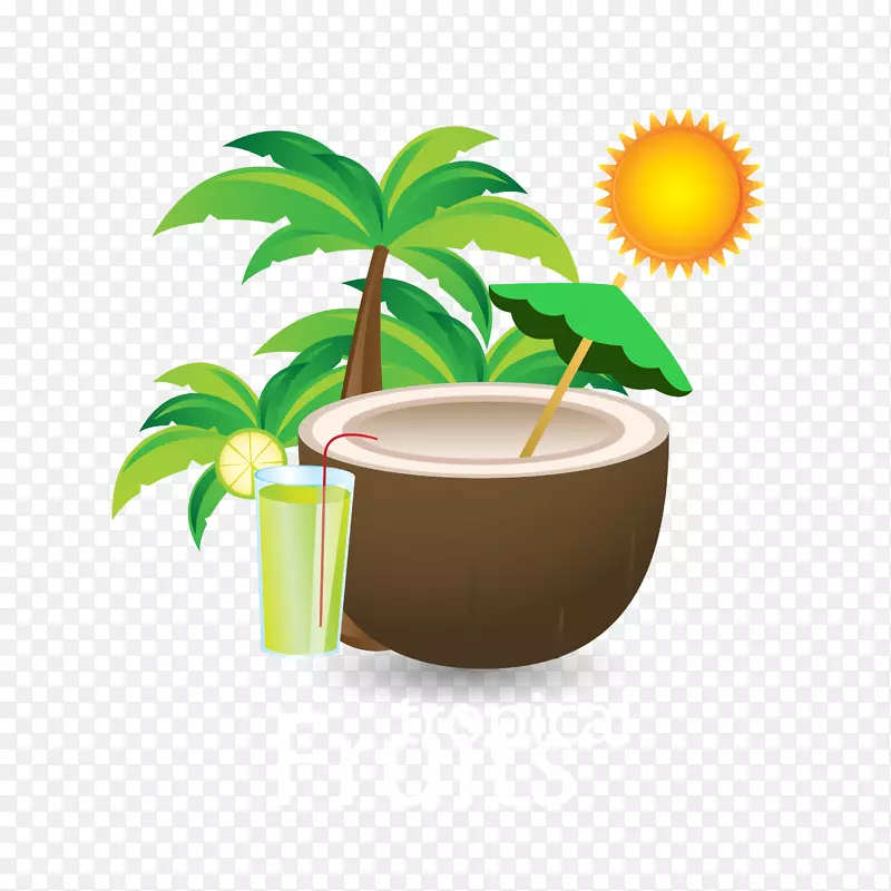 椰子下载-夏季椰子饮料材料
