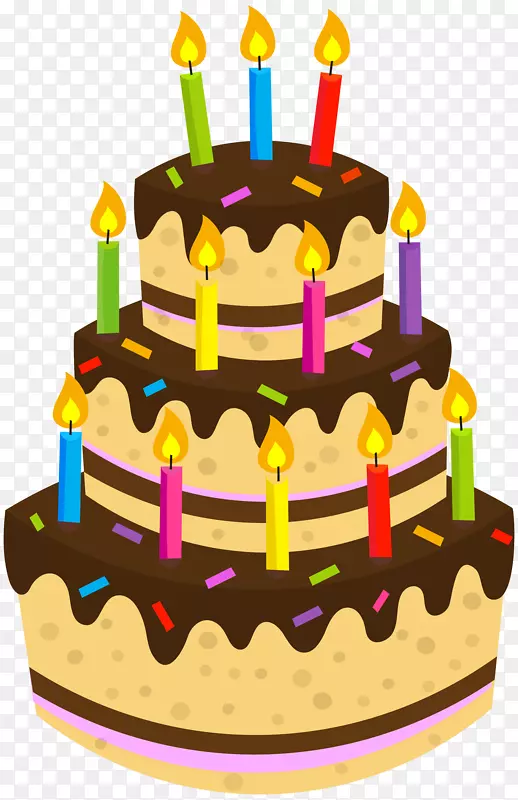 生日蛋糕巧克力蛋糕剪贴画-生日蛋糕PNG剪贴画图片
