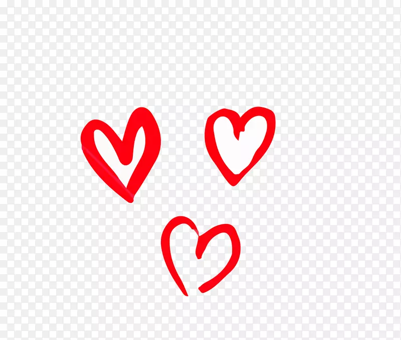 情人节的心表情-红色的心形图标